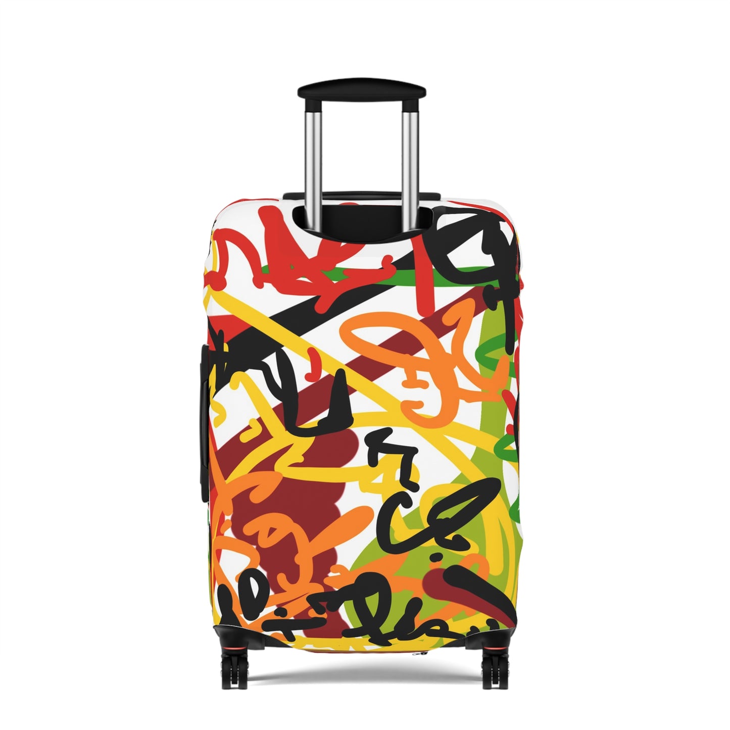 Squiggly Luggage Cover by Chris Thompkins