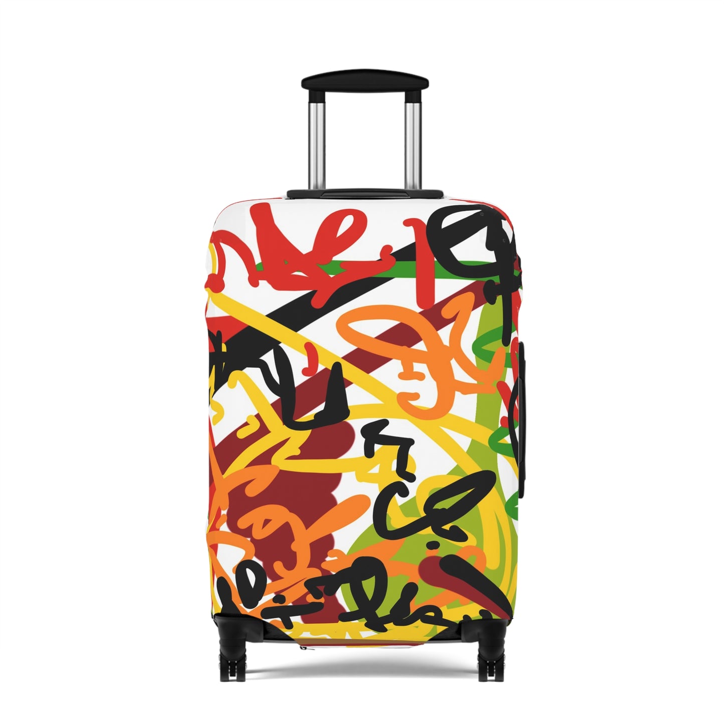 Squiggly Luggage Cover by Chris Thompkins