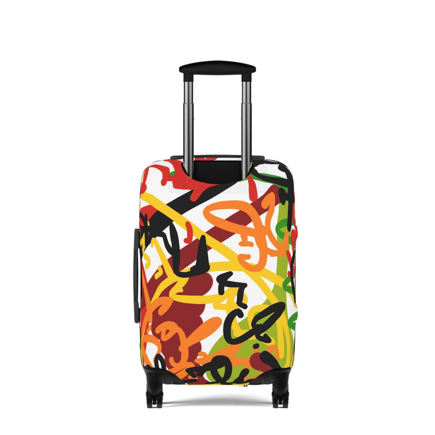 Squiggly Luggage Cover by Chris Thompkins