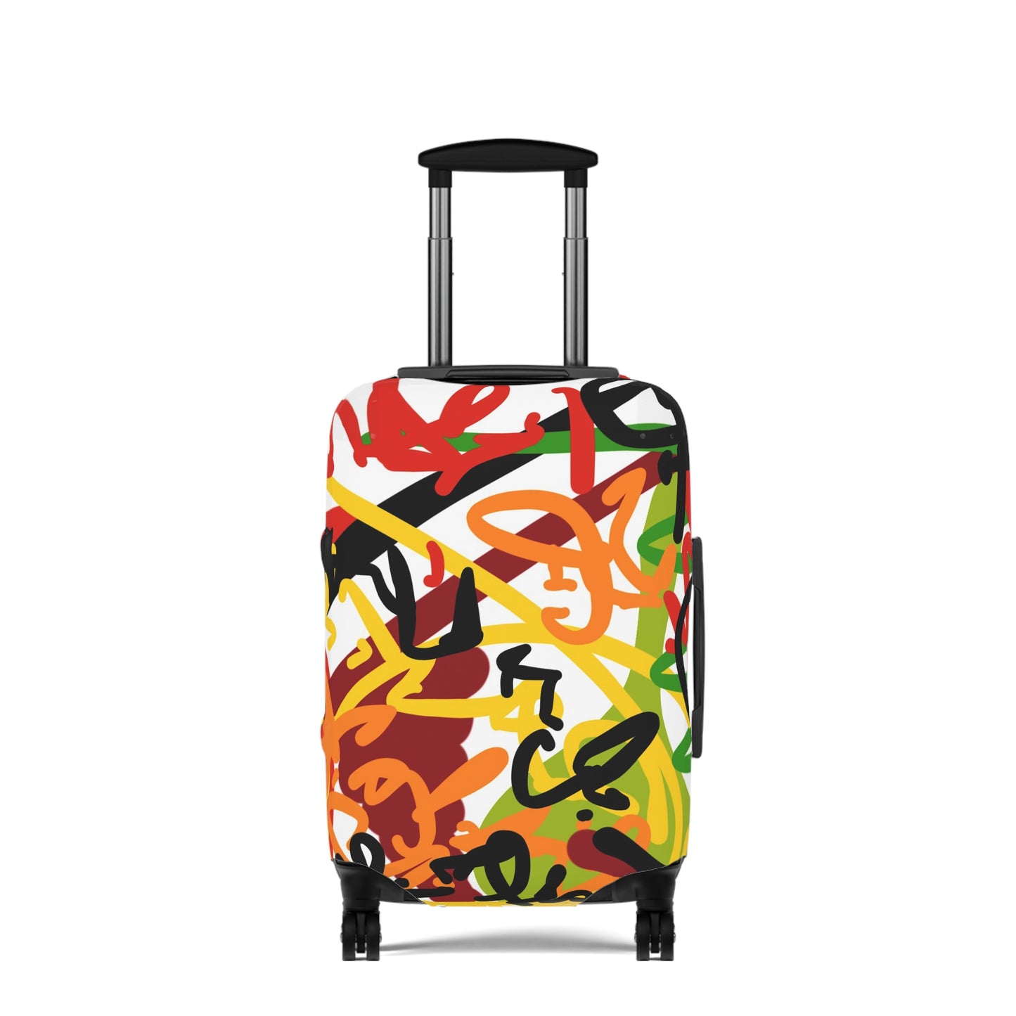 Squiggly Luggage Cover by Chris Thompkins